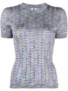 M Missoni трикотажный топ с короткими рукавами