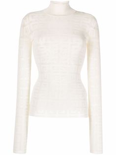 Givenchy топ с высоким воротником и логотипом 4G