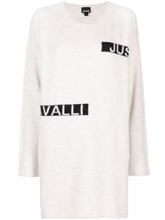 Just Cavalli трикотажное платье с логотипом
