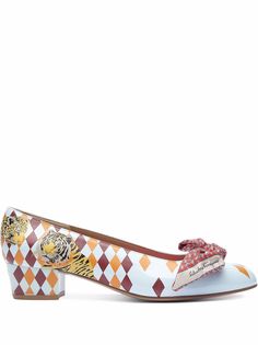 Salvatore Ferragamo туфли Vara 30 с принтом