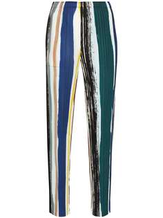 Pleats Please Issey Miyake плиссированные брюки в полоску