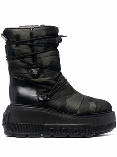Casadei camouflage platform-sole boots