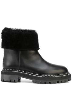 Proenza Schouler ботинки с меховой отделкой