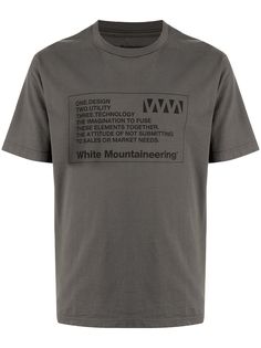 White Mountaineering футболка с логотипом