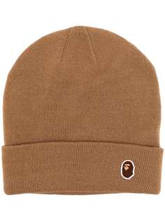 A BATHING APE® шапка бини с нашивкой-логотипом