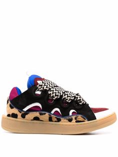 LANVIN кроссовки Curb со вставками
