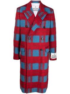 Vivienne Westwood двубортное пальто в клетку