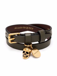 Alexander McQueen браслет с декором Skull