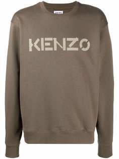 Kenzo толстовка из органического хлопка с логотипом