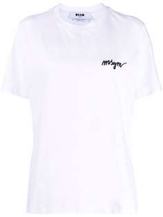 MSGM футболка с логотипом