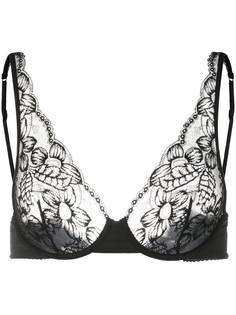 La Perla полупрозрачный бюстгальтер из цветочного кружева