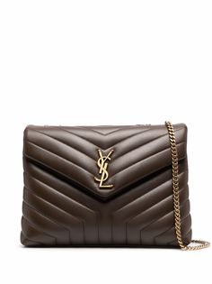 Saint Laurent стеганая сумка на плечо Loulou