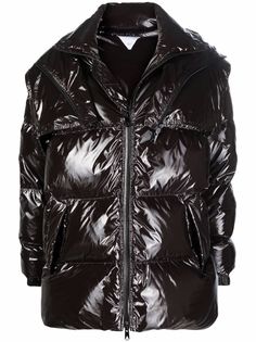 Bottega Veneta пуховик с капюшоном