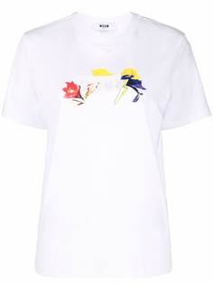 MSGM футболка с логотипом