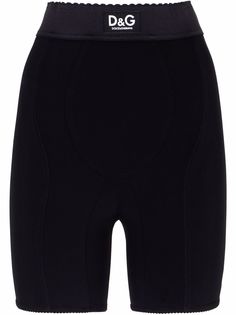 Dolce & Gabbana шорты с завышенной талией и логотипом