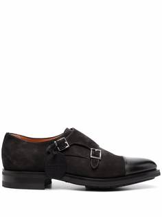 Santoni туфли с контрастным носком