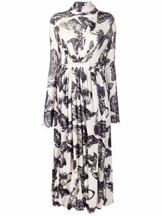 Jil Sander платье миди с принтом
