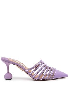 Aquazzura мюли с кристаллами