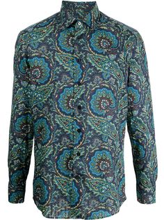 ETRO рубашка с принтом пейсли