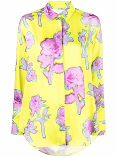 MSGM блузка с длинными рукавами и цветочным принтом