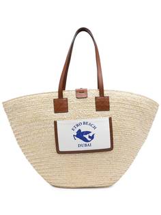 ETRO сумка-тоут с контрастной вставкой