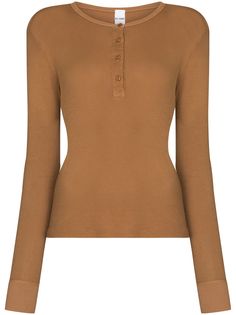 RE/DONE футболка хенли из коллаборации с Hanes 60s