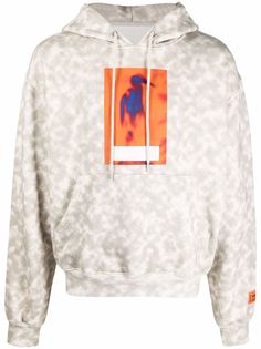 Heron Preston худи с кулиской и логотипом