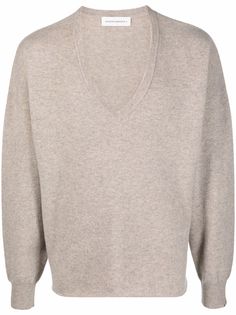 extreme cashmere джемпер с V-образным вырезом и нашивкой-логотипом