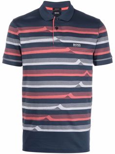 BOSS рубашка поло в полоску