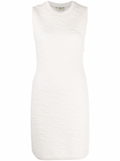 Fendi платье мини из клоке