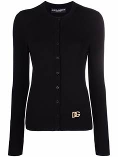 Dolce & Gabbana кардиган с круглым вырезом и логотипом