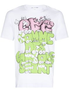 Comme Des Garçons Shirt футболка из коллаборации с Kaws