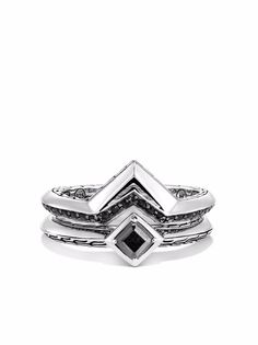 John Hardy два серебряных кольца Classic Chain Tiga