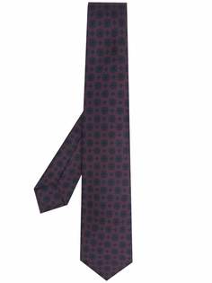 Barba шелковый галстук с цветочным принтом