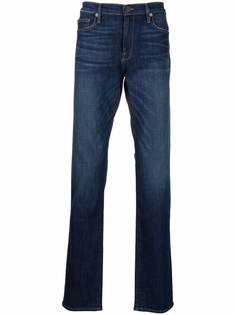 FRAME прямые джинсы с эффектом потертости