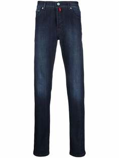 Kiton прямые джинсы с эффектом потертости