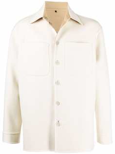 Fendi кашемировая куртка-рубашка с длинными рукавами