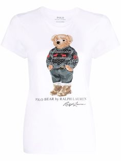 Polo Ralph Lauren футболка с принтом Polo Bear