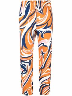 Emilio Pucci спортивные брюки с принтом Vortici