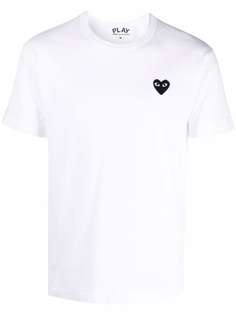 Comme Des Garçons Play футболка с нашивкой-логотипом