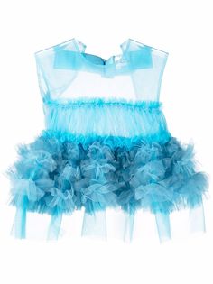 Comme Des Garçons Noir Kei Ninomiya блузка со вставками из тюля и открытой спиной