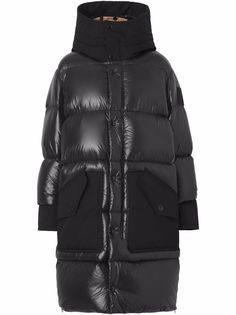 Burberry пуховик Re:Down® с капюшоном