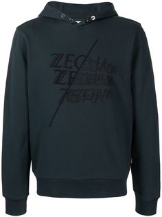 Ermenegildo Zegna худи с вышитым логотипом