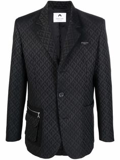 Marine Serre пиджак Moon Lozenge строгого кроя