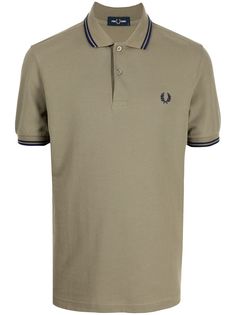 FRED PERRY рубашка поло с вышитым логотипом