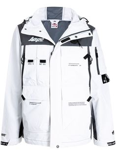 AAPE BY *A BATHING APE® куртка с капюшоном и логотипом