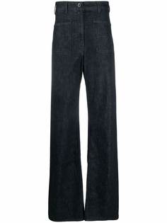 Lemaire широкие джинсы с завышенной талией
