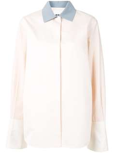 Jil Sander двухцветная рубашка