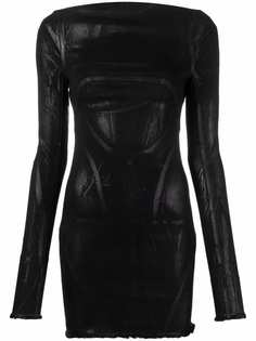 Rick Owens платье мини из искусственной кожи
