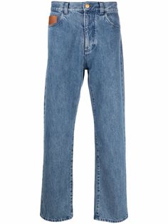 Canali прямые джинсы с нашивкой-логотипом